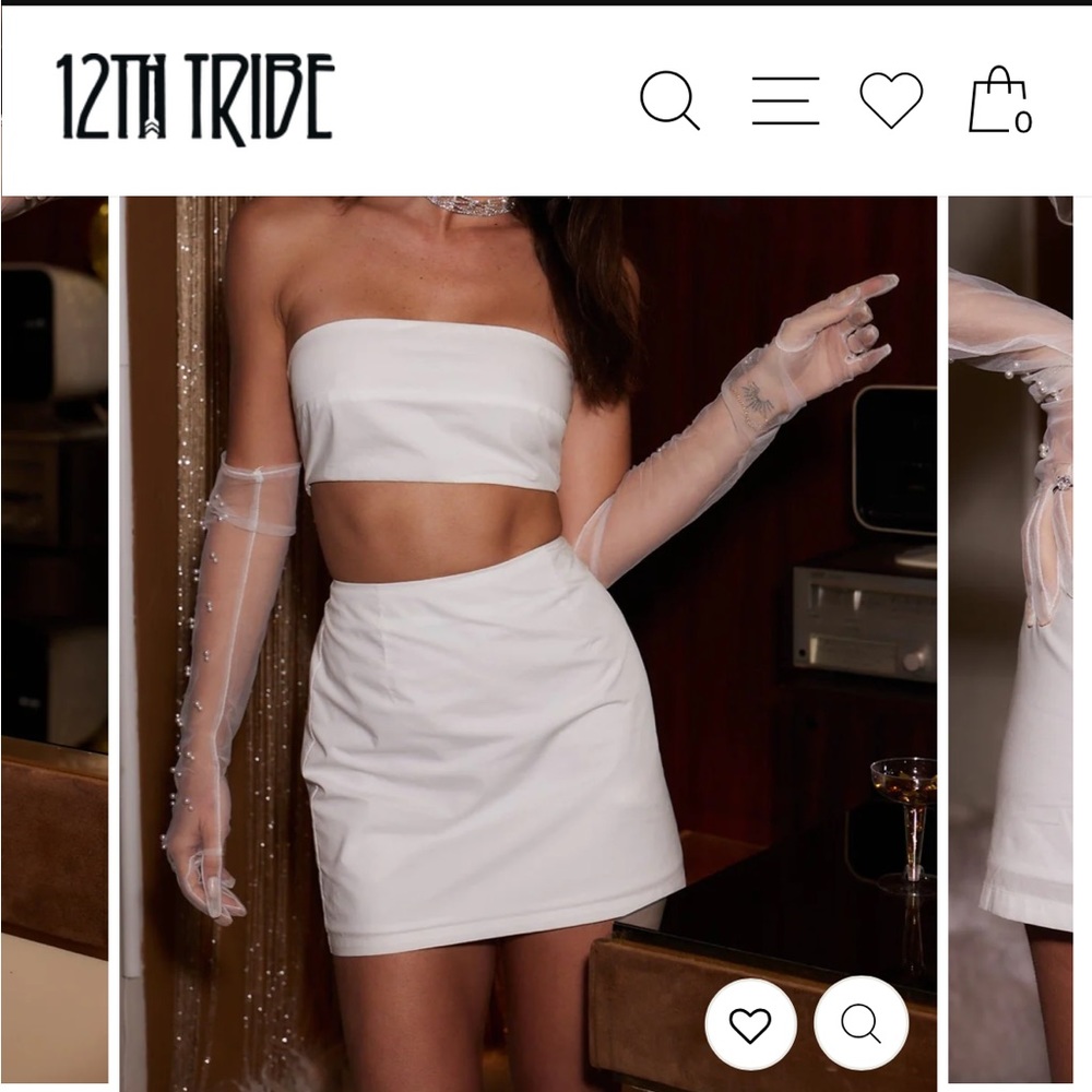 Lola white crop top